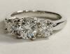 Three Stone Diamond Ring in Platinum Three Stone Diamond Ring in Platinum